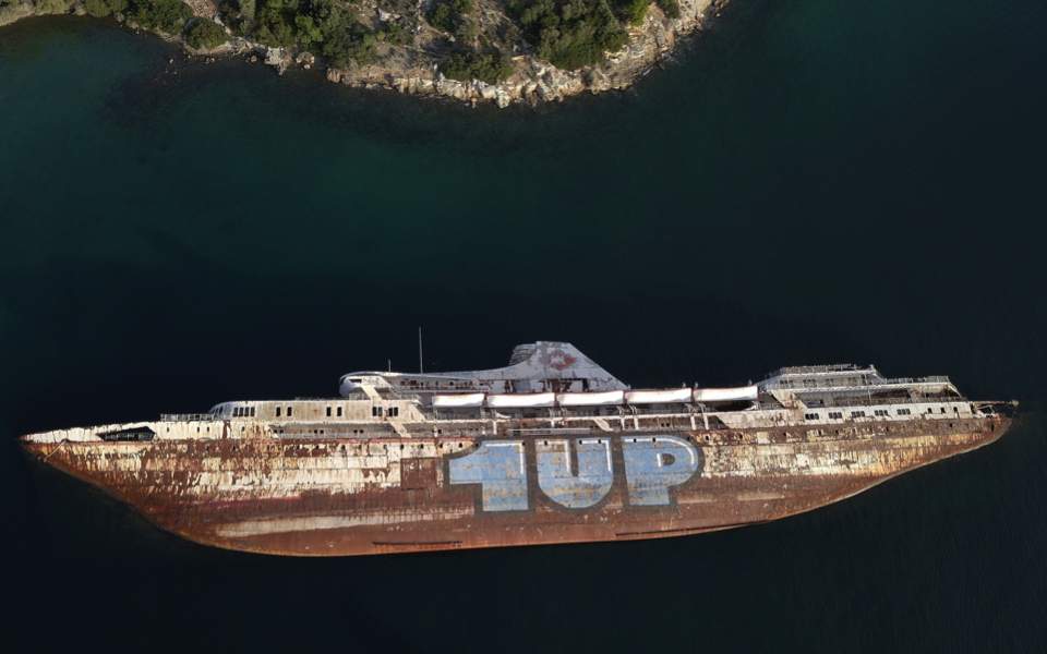 Greece Hauls Abandoned Half Sunken Ships Out Of The Sea