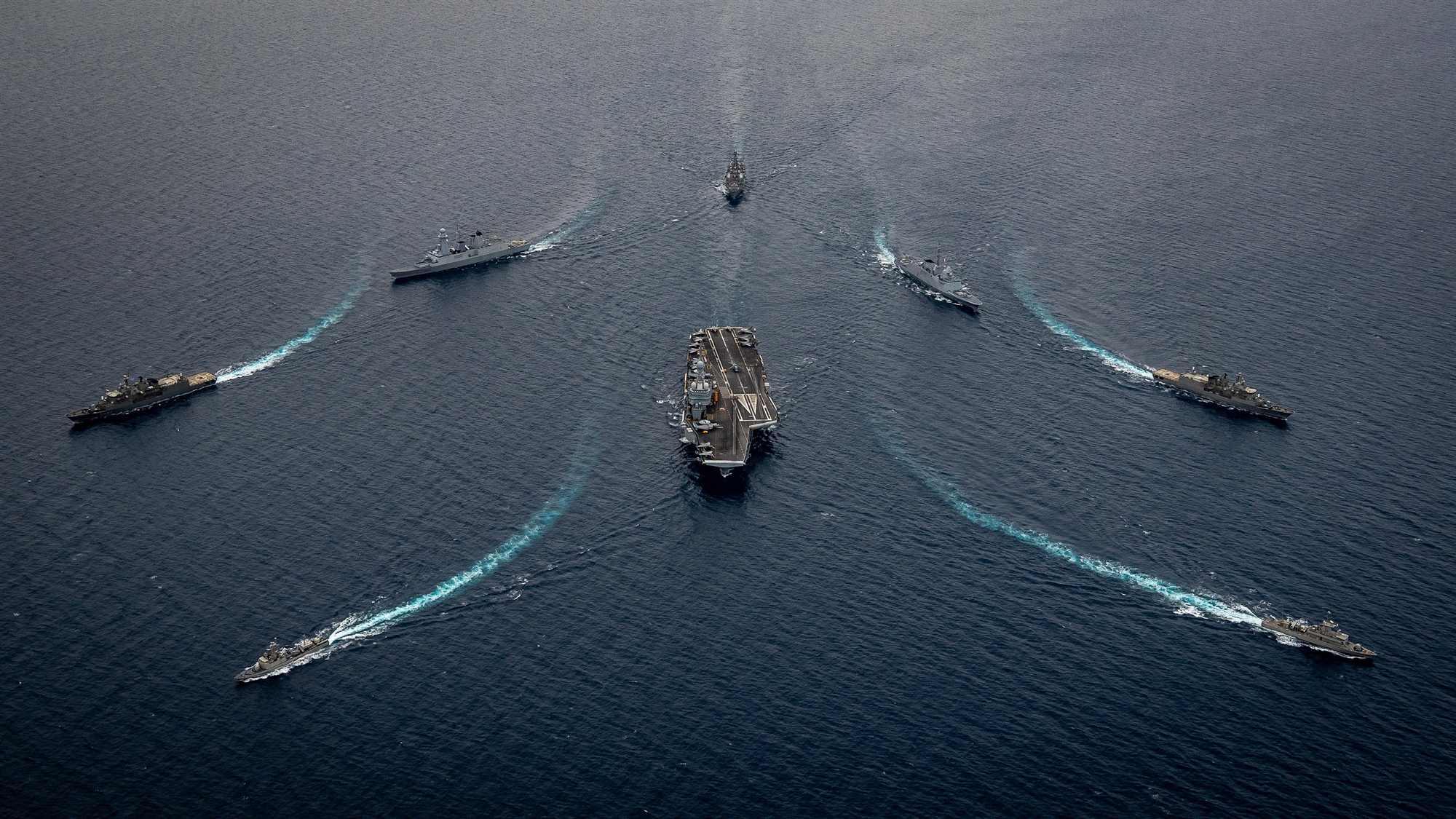 Naval units in joint exercise with French Carrier Strike Group ...