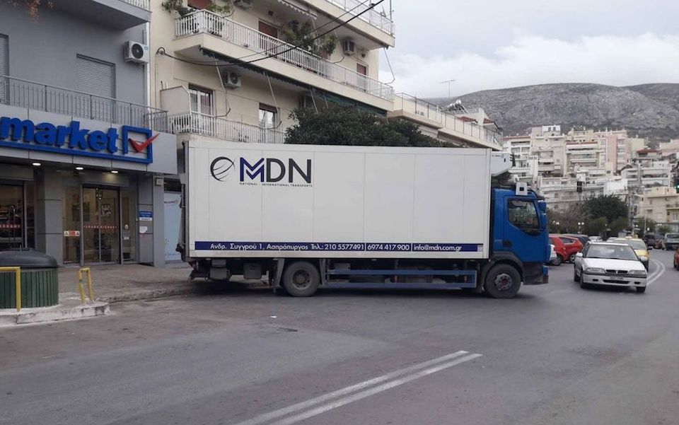 Decision to ban trucks in Athens comes at heavy cost for supermarkets