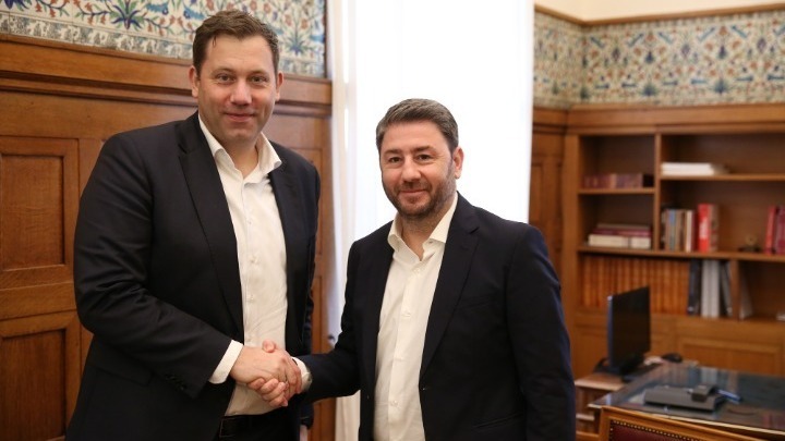 Androulakis receives SPD leader Lars Klingbeil