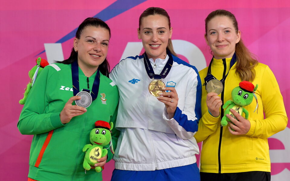 Anna Korakaki wins gold in women’s 25m air pistol in European Games