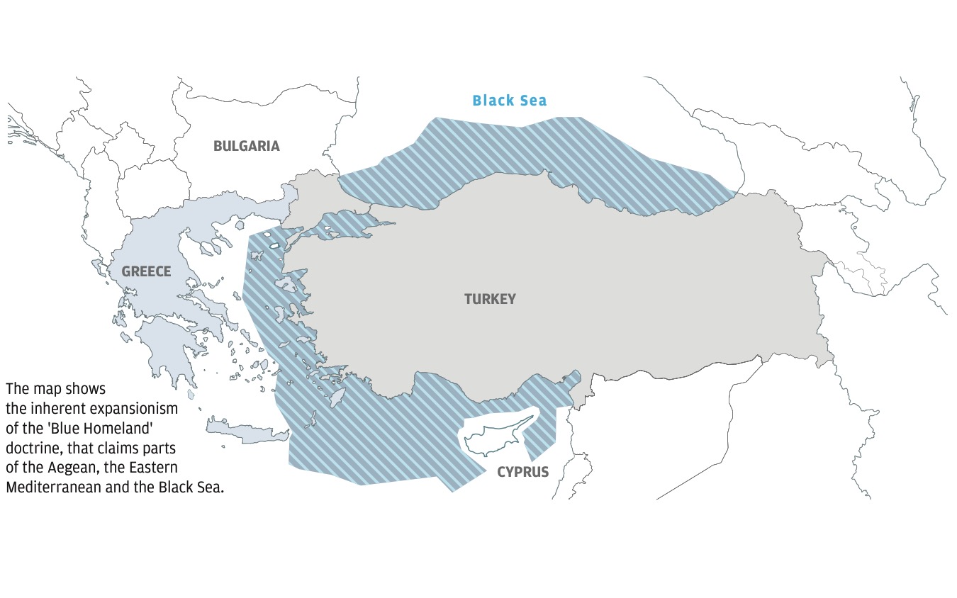 Aegean Sea region, with Aegean Islands, gray political map. An