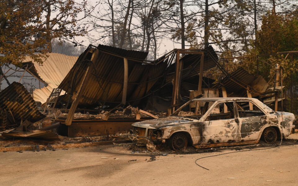 Blaze in northern Greece forces evacuation of hospital, villages