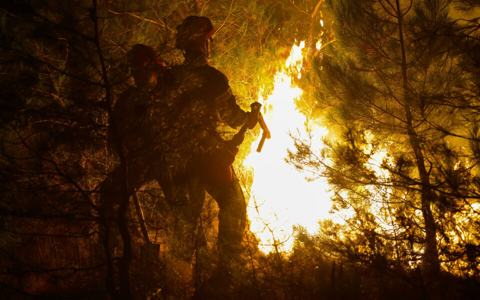 Tripoli wildfire shows improvement; suspected arsonist arrested