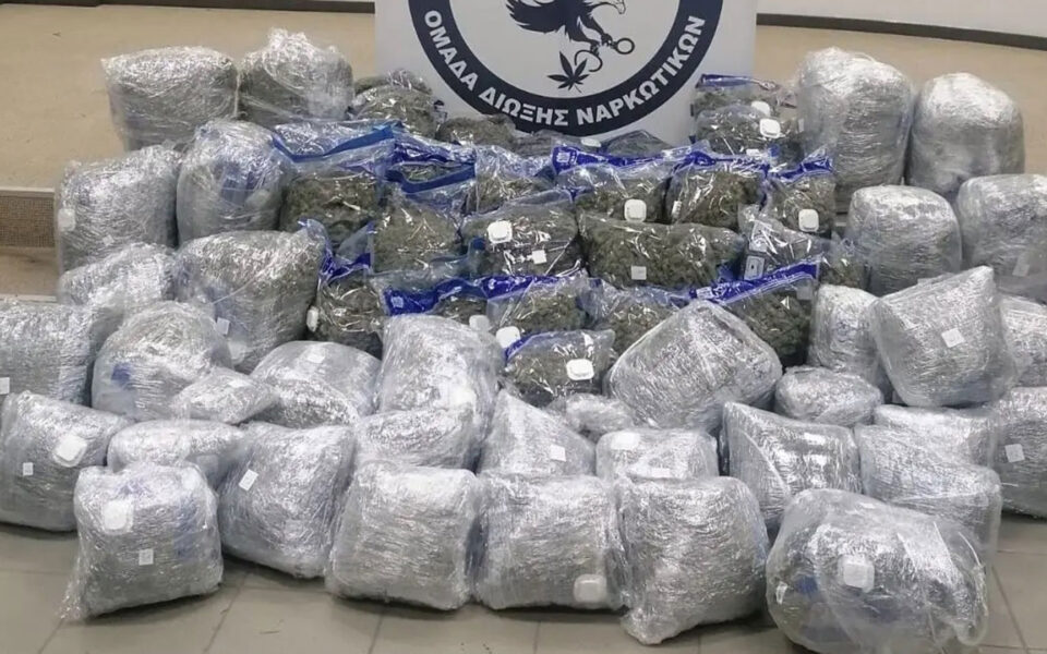 Police seize 160 kilograms of cannabis in Arcadia