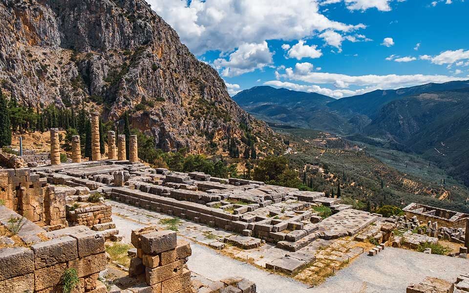 Delphi archaeological site closure for fire drill