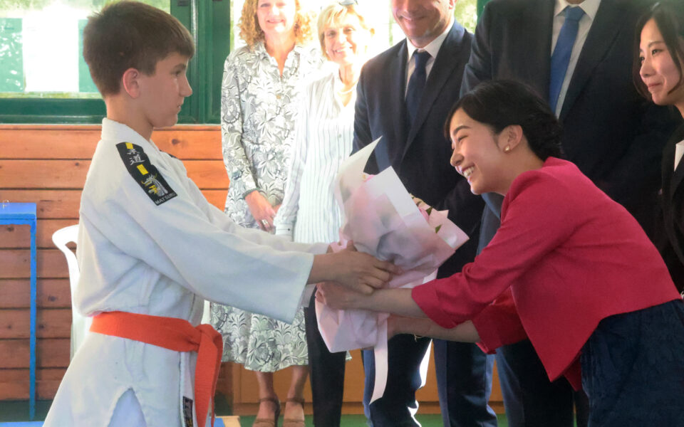 Japanese princess Kako visits historic judo academy in Athens