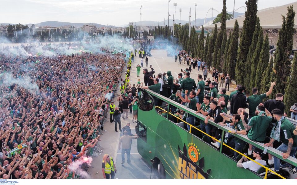 Newly crowned Euro champions PAO return to hero’s welcome