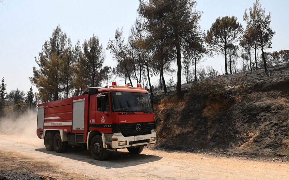 Wildfire breaks out in Serres