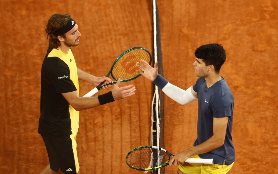 Alcaraz steamrolls Tsitsipas to book Sinner semi-final at French Open