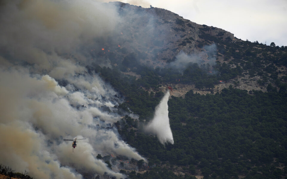 Wildfires continue in northern Greece as firefighters tackle remote blazes