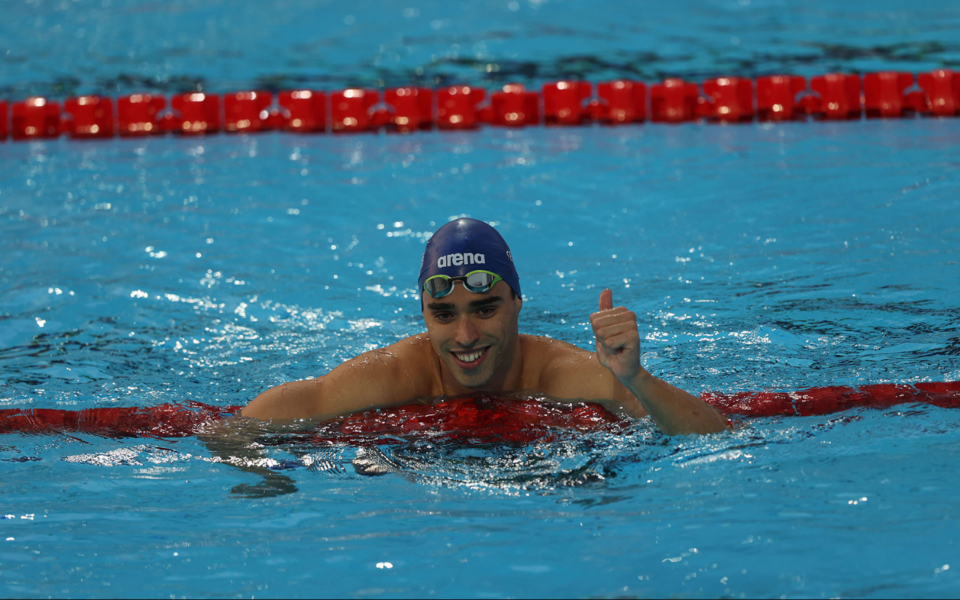 Christou finishes 4th in 100 backstroke