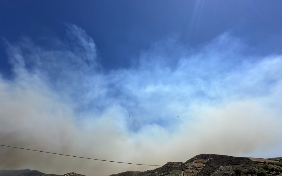 Fire contained in Rethymno, concerns rise over agricultural impact