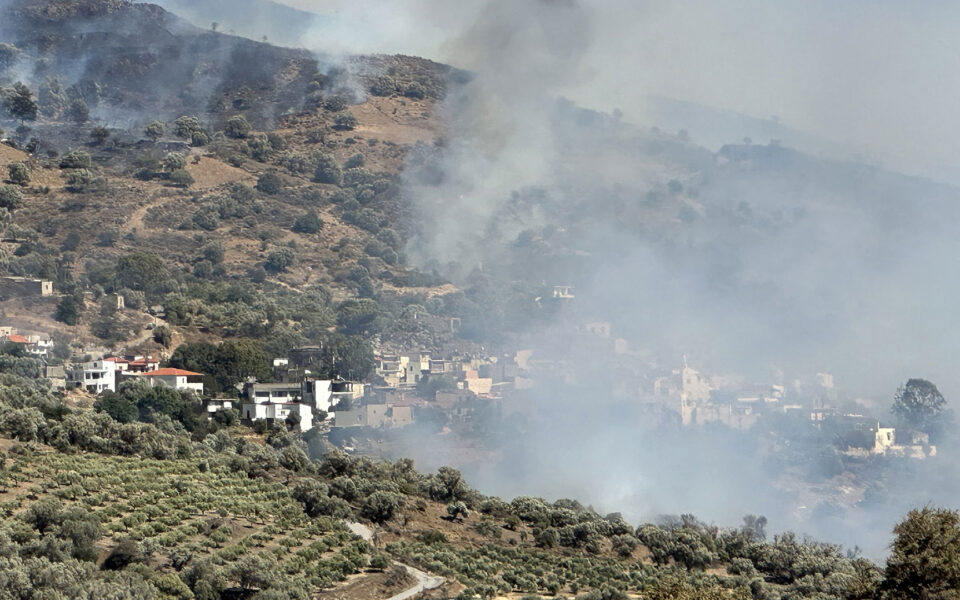 State of emergency declared in several Rethymno municipalities due to fire damage