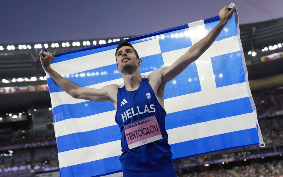 Miltiadis Tentoglou joins Carl Lewis as the only men with consecutive Olympic long jump golds