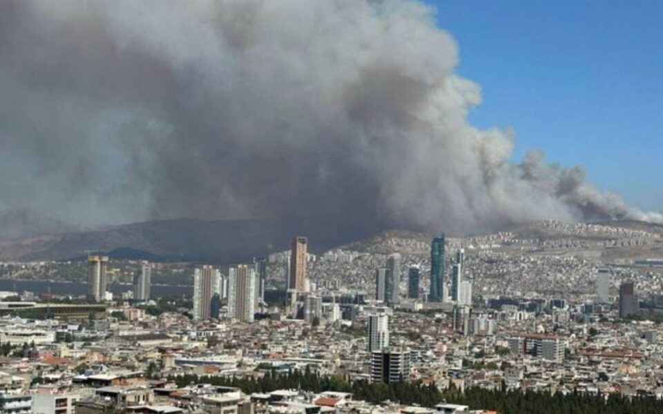 Wildfires, fanned by strong winds, blaze in Turkey’s west and north