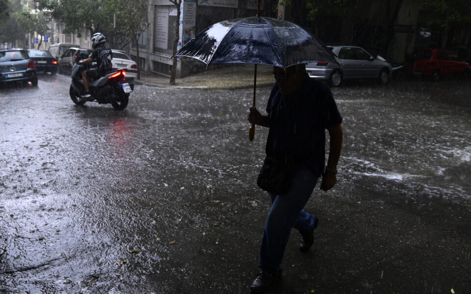 Severe storms sweep Greece, bringing hail and power outages