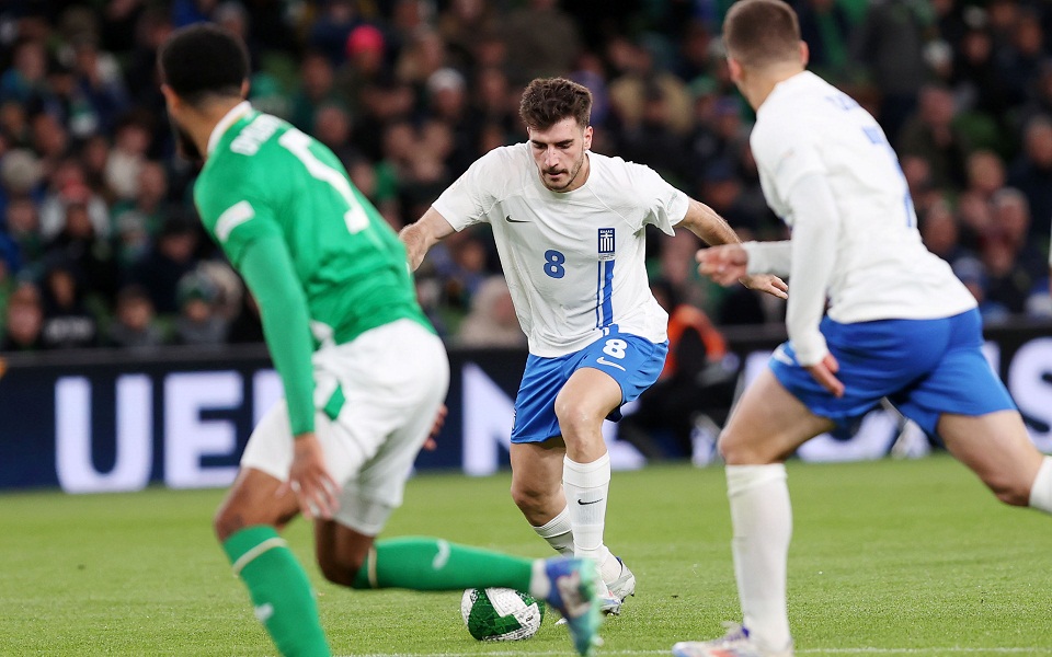 Imposing Greece defeats Ireland in Dublin