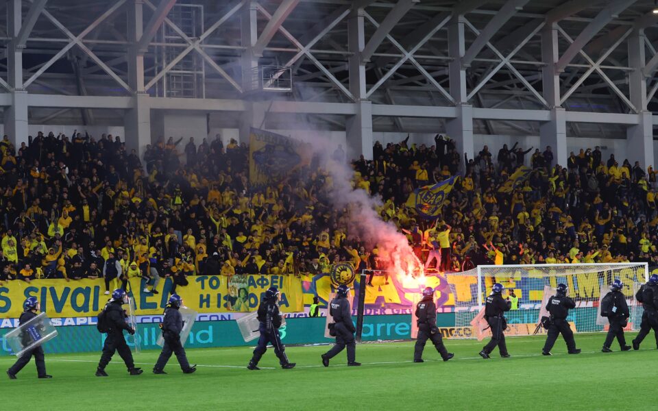 Cyprus authorities fault soccer federation for top-tier game descending into chaos