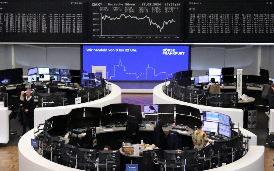 European shares hit one-week high as ECB cuts interest rates