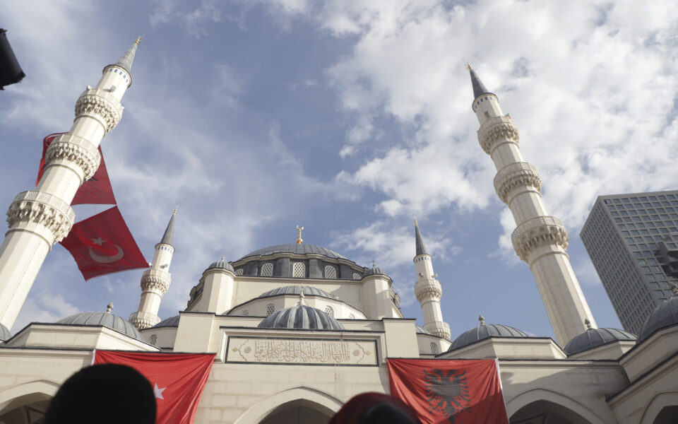 Erdogan inaugurates a Turkish-funded mosque in Albania’s capital