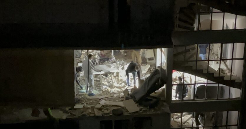 Terrorist bomb now suspected cause of flat explosion; gun recovered