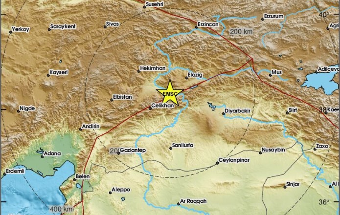 Earthquake shakes eastern Turkey, no casualties reported